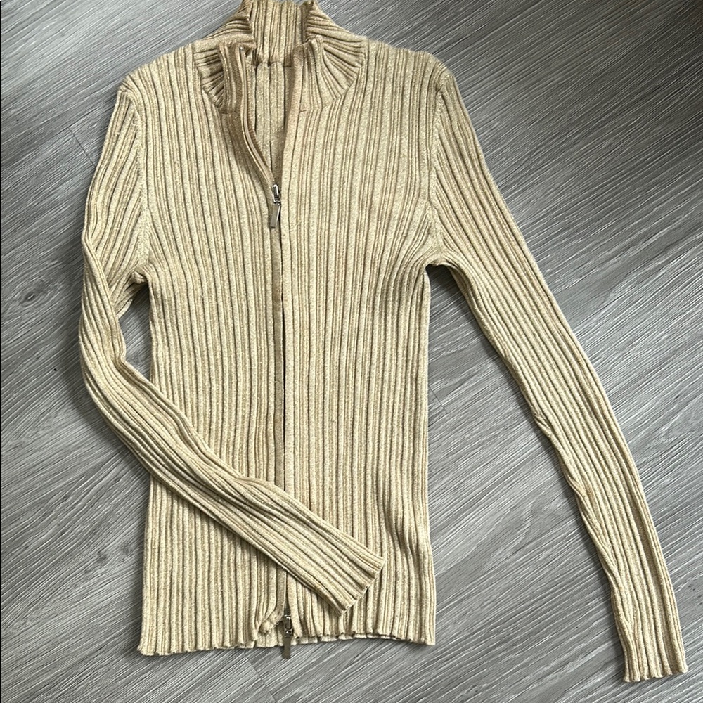 👚3/$20👚 Y2K Belldini Zippered Glitter Light Sweater